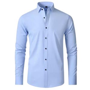 Camisa Masculina Slim Fit - Azul Claro