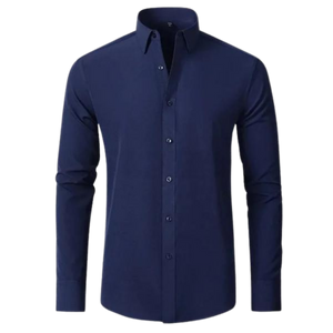 Camisa Masculina Slim Fit - Azul Marinho