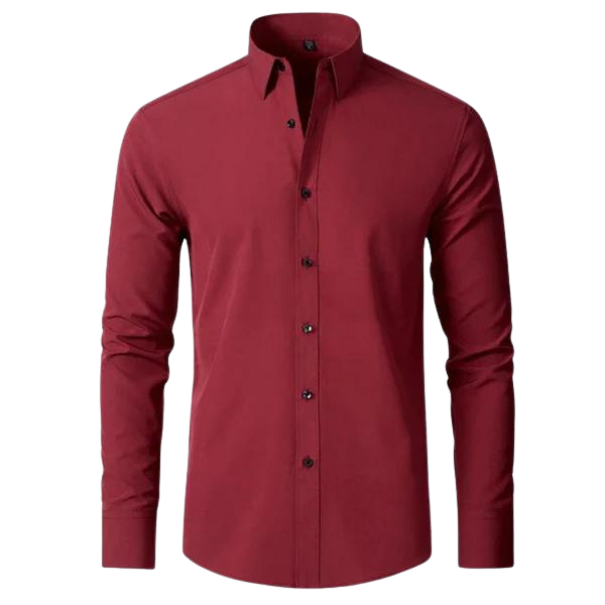 Camisa Masculina Slim Fit - Bordô