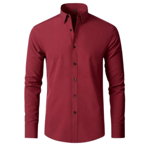 Camisa Masculina Slim Fit - Bordô